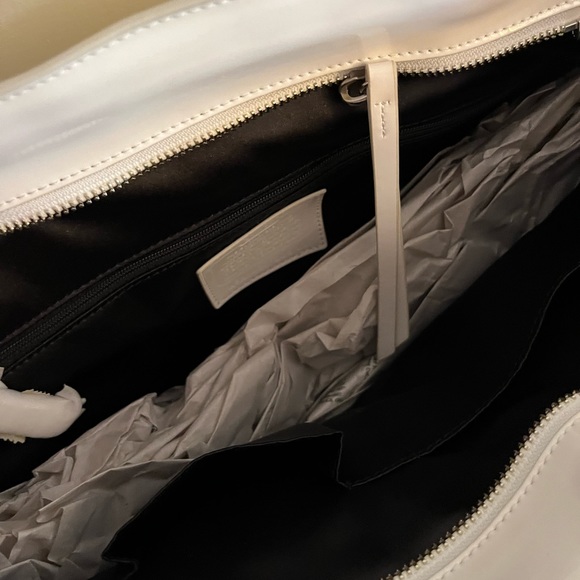 Coach yellow and white purse. NWT - Picture 2 of 7